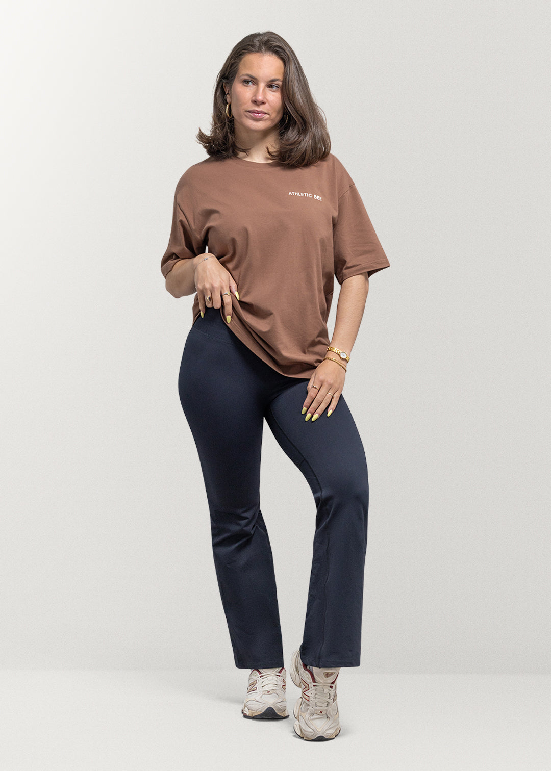 Everyday Athletic Oversized T-shirt Brown