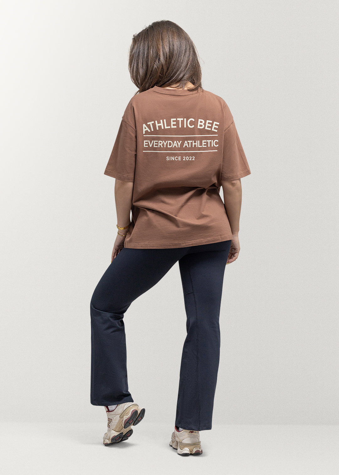 Everyday Athletic Oversized T-shirt Brown
