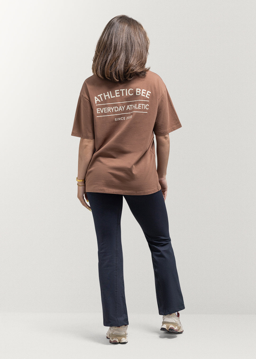 Everyday Athletic Oversized T-shirt Brown