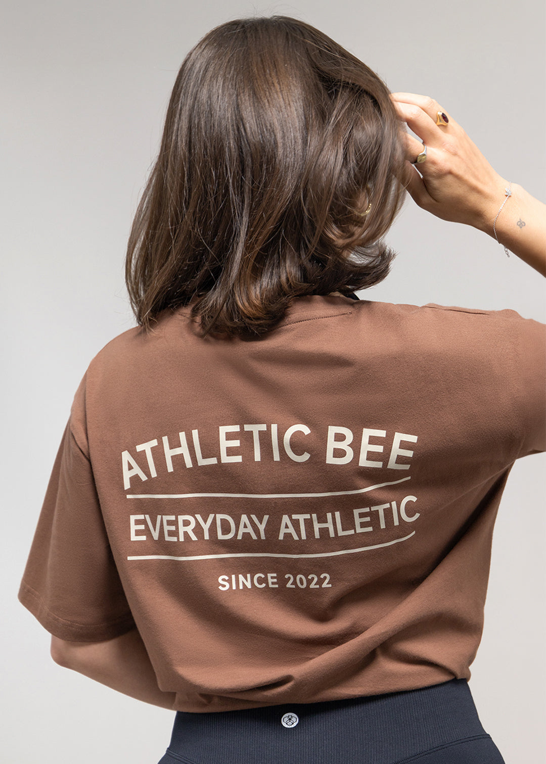 Everyday Athletic Oversized T-shirt Brown