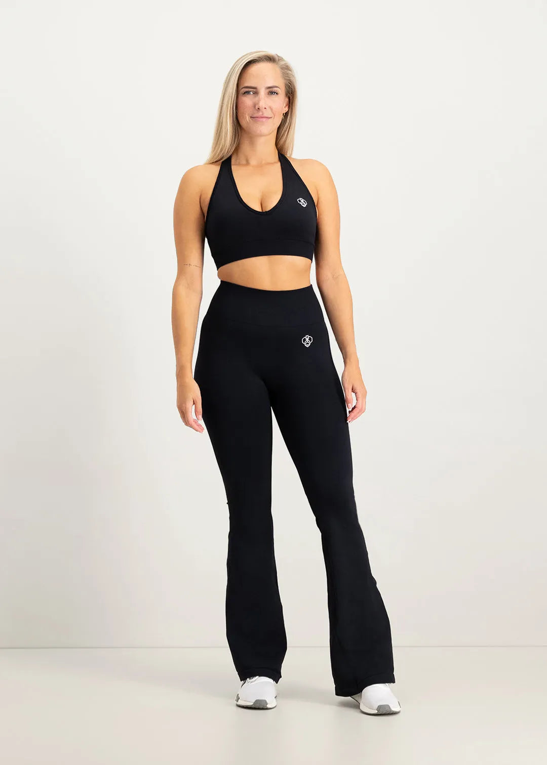 Flare Scrunch Bra Black