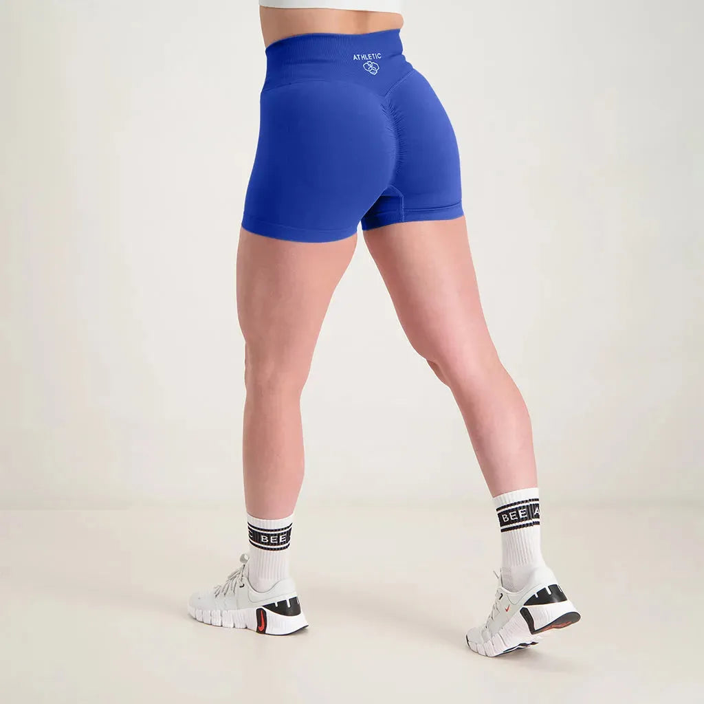 Fusion - Scrunch Seamless Short Cobalt Blue - Athletic Bee